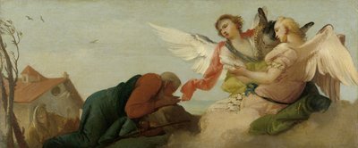Ábrahám a három angyallal alkotó: Francesco Zugno