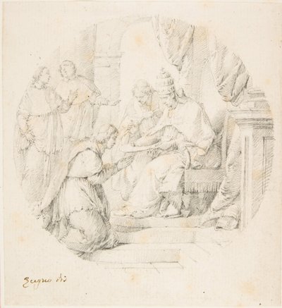 Angelo Maria Querinit XIII. Benedek bíborossá alakította, 1709-87. alkotó: Francesco Zugno