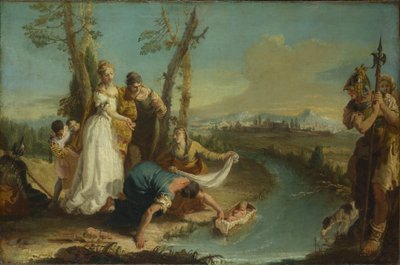Mózes megtalálása, 1740 után alkotó: Francesco Zugno