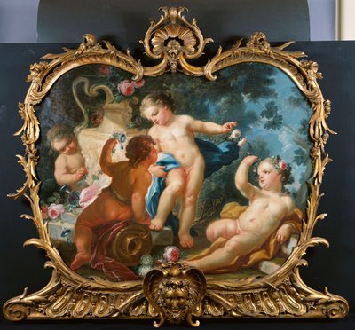 Egy Overdoor a Putti Disportinggal alkotó: Francesco de Mura