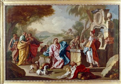 Krisztus és a szamariai asszony alkotó: Francesco de Mura