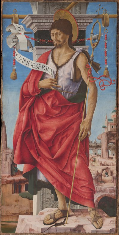 Griffoni poliptichon: Keresztelő Szent János, kb. 1472-1473. alkotó: Francesco del Cossa