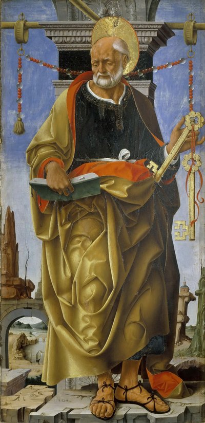 Griffoni poliptichon: Szent Péter, 1472-1473 körül. alkotó: Francesco del Cossa