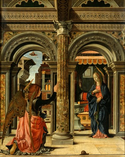 Az Angyali üdvözlet alkotó: Francesco del Cossa