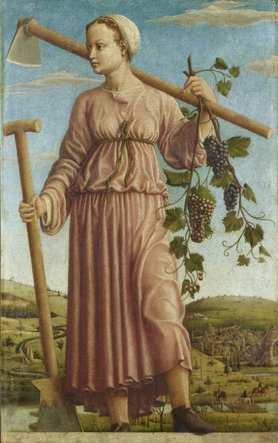A Muse Polyhymnia, 1459 körül. alkotó: Francesco del Cossa