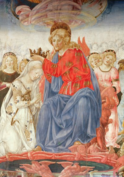 Részlet a Szűzanya koronázásáról (olaj a táblán) alkotó: Francesco di Giorgio Martini