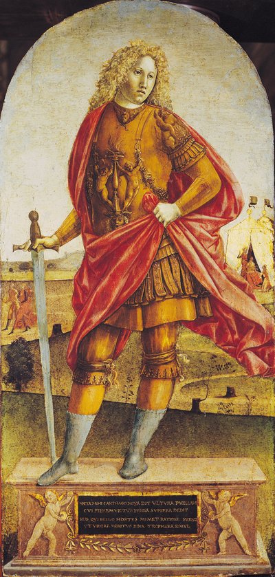 Publius Scipio Africanus (Kr. e. 235-183) (olaj, tábla) alkotó: Francesco di Giorgio Martini