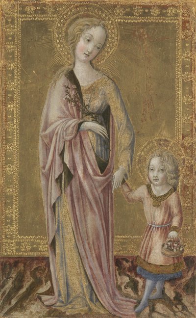Szent Dorottya és a csecsemő Krisztus, 1460 körül alkotó: Francesco di Giorgio Martini