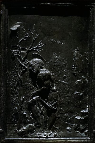 Bűnbánó Szent Jeromos, 1470-75 körül (patinázott bronz) alkotó: Francesco di Giorgio Martini