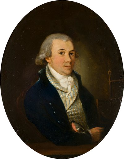Egy süvöltős úriember portréja, 1794-1872 körül (olaj és réz a panelen) alkotó: Francis (attr. to) Alleyne