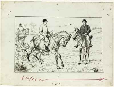 Három lovas egy vadászaton alkotó: Francis Arthur Fraser