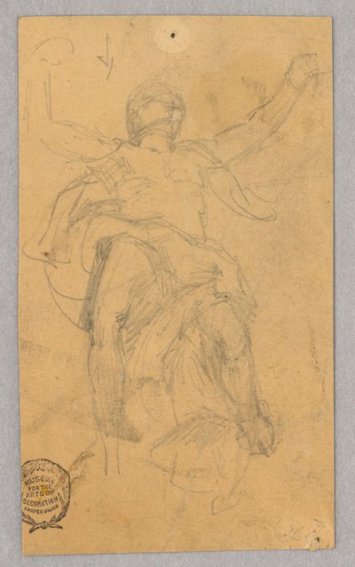 Ábratanulmány falfestményhez alkotó: Francis Augustus Lathrop