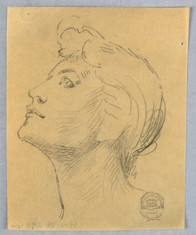 Egy nő feje alkotó: Francis Augustus Lathrop