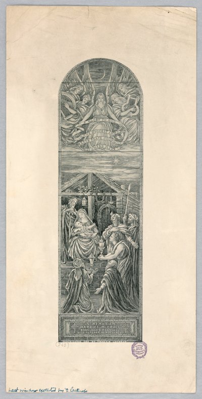 Emlékablak Harriet M. Crall számára alkotó: Francis Augustus Lathrop