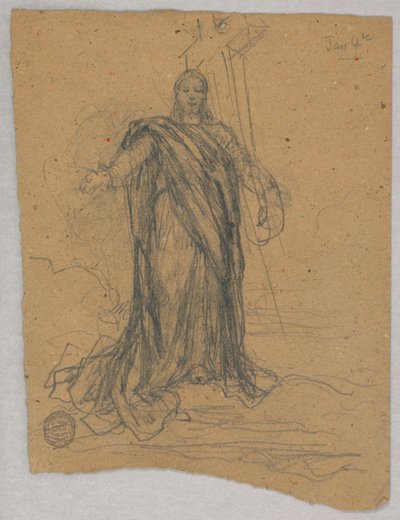 Vázlat a felemelkedés központi alakjához alkotó: Francis Augustus Lathrop