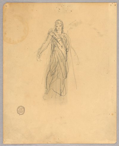 Vázlat a felemelkedés központi alakjához alkotó: Francis Augustus Lathrop