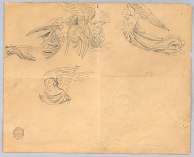 Angyalok vázlata alkotó: Francis Augustus Lathrop