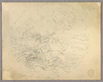 Ábrák vázlata körben alkotó: Francis Augustus Lathrop