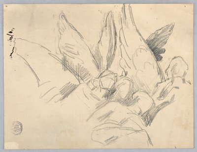 Négy angyal vázlata alkotó: Francis Augustus Lathrop
