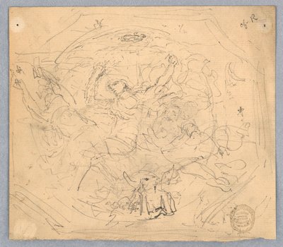 Tanulmány a "Zodiákus" számára alkotó: Francis Augustus Lathrop