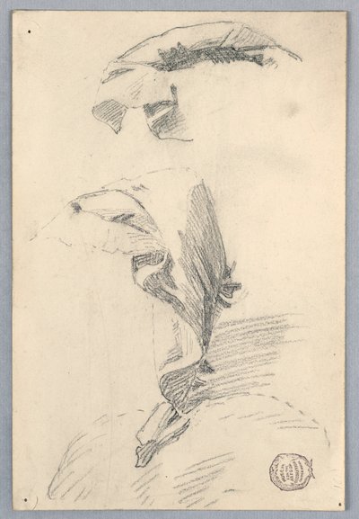 Drapery tanulmánya alkotó: Francis Augustus Lathrop