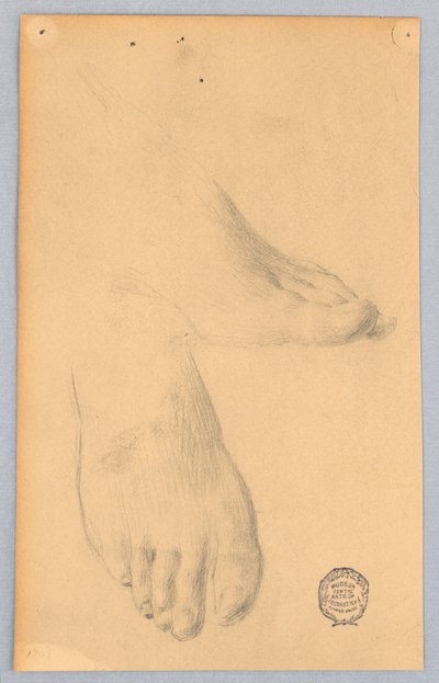 A lábak tanulmányozása alkotó: Francis Augustus Lathrop