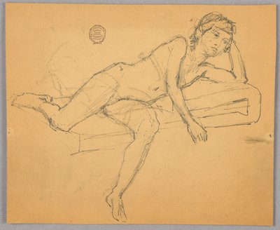 Az aktfigura tanulmányozása alkotó: Francis Augustus Lathrop