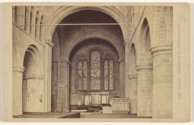 Chester - A Szent János-templom belseje alkotó: Francis Bedford