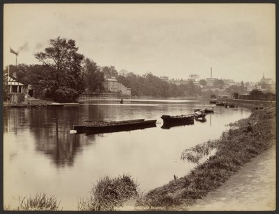 Chester, a Dee folyó és Boughton alkotó: Francis Bedford