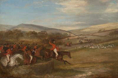 The Berkeley Hunt, 1842: Full Cry alkotó: Francis Calcraft Turner