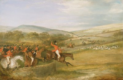 The Berkeley Hunt, Full Cry, 1842 alkotó: Francis Calcraft Turner