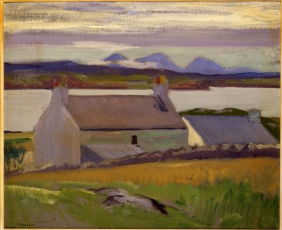 Nightfall, Iona, Paps of Jura azon túl (olaj, vászon) alkotó: Francis Campbell Boileau Cadell