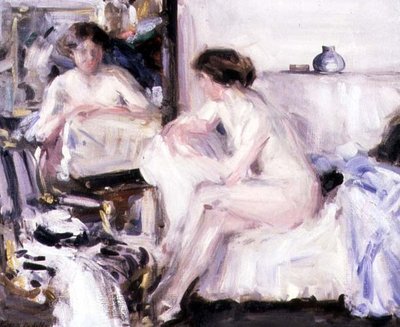 Akt ül egy kanapén (olaj, vászon) alkotó: Francis Campbell Boileau Cadell