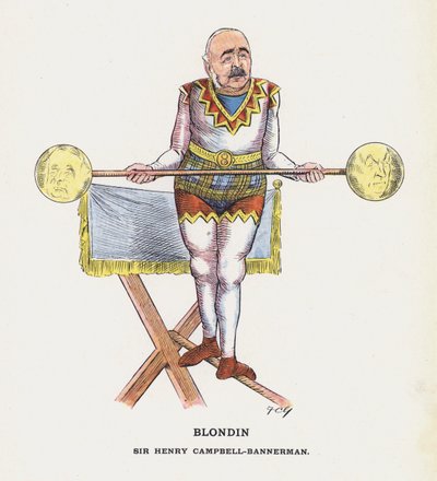 Blondin, Sir Henry Campbell-Bannerman (színes litó) alkotó: Francis Carruthers Gould