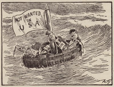 Tiltás az Egyesült Államokban (litográfia) alkotó: Francis Carruthers Gould