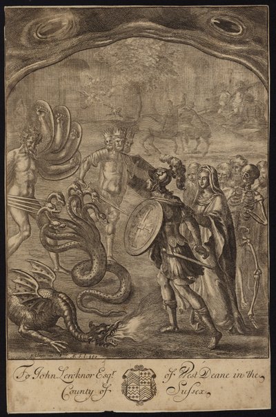 Aeneas, Sybil, Kentaurs, Geryon, Briareus, Hydra, Chimaera alkotó: Francis Cleyn