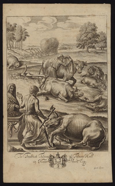Szarvasmarha pestis alkotó: Francis Cleyn