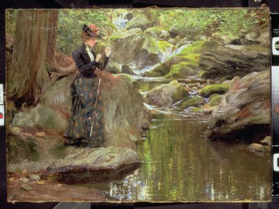 Baiting the Line (olaj, vászon) alkotó: Francis Coates Jones