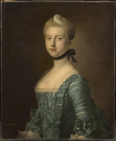 C. Walpole kisasszony, később Dysart grófnője (egy pár egyik darabja) alkotó: Francis Cotes