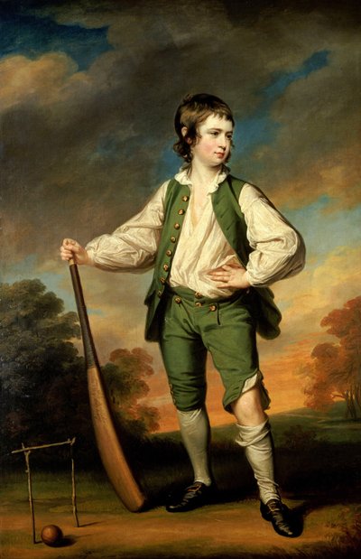 A fiatal krikettjátékos – Lewis Cage portréja, 1768 alkotó: Francis Cotes