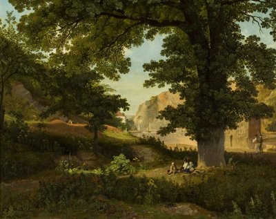 Clifton Rocks, Rownham Fields, 1821 körül (olaj a panelen) alkotó: Francis Danby