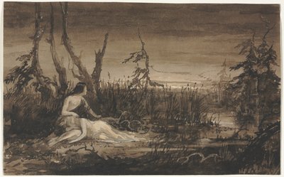 Alakok egy tájban. alkotó: Francis Danby