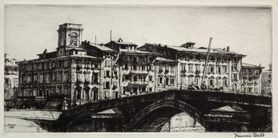 Ponte di Mezzo, Pisa alkotó: Francis Dodd