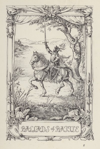 Egy másik verseskönyv gyerekeknek: Balladák a csatáról (litográfia) alkotó: Francis Donkin Bedford