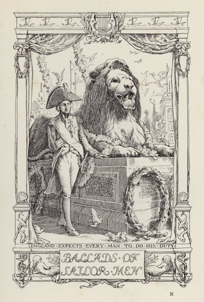 Egy másik verseskönyv gyerekeknek: Balladák a tengerészekről (litográfia) alkotó: Francis Donkin Bedford