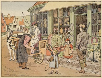 Bedford üzletek könyve: Vasáruüzlet (színes litográfia) alkotó: Francis Donkin Bedford