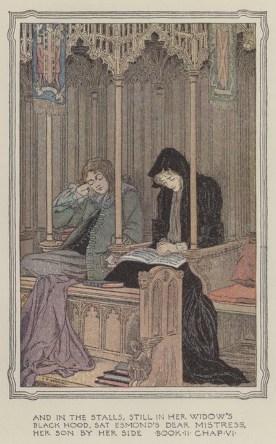 Illusztráció Henry Esmond történetéhez (színes litográfia) alkotó: Francis Donkin Bedford