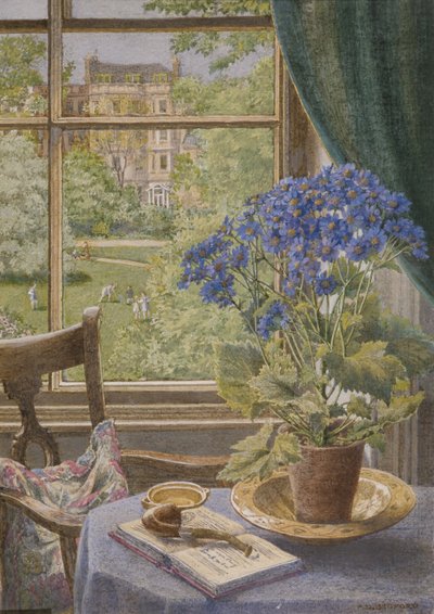 Ladbroke Square a műtermemből (akvarell, papír) alkotó: Francis Donkin Bedford