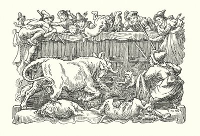 Merrie England: Bikacsalogatás (litográfia) alkotó: Francis Donkin Bedford