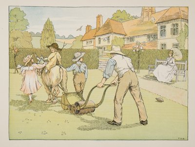A kertész, a Négy és húsz munkásból, pub. 1900 (színes litográfia) alkotó: Francis Donkin Bedford